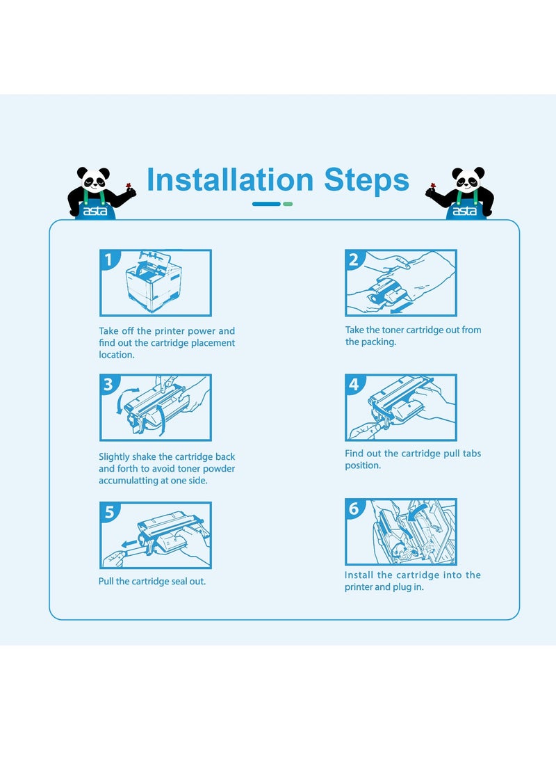 استا خرطوشة حبر ملونة ASTA CB542A 125A متوافقة مع طابعة LaserJet CM1300 CM1312 CP1210 CP1215 CP1515n CP1518ni CB 542 125 A Yellow Y Premium طباعة بديلة عالية الإنتاجية مستهلكة - Image 5